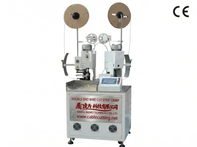 เครื่องตัดปอกจีบปลายสายสองด้านอัตโนมัติ WPM-188 Wire Cut Strip Crimp Machine