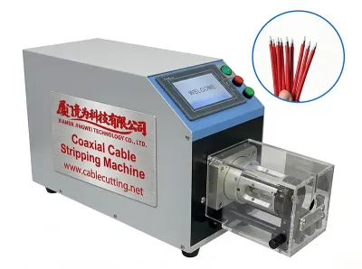 เครื่องปอกสายโคแอกเชียลอัตโนมัติ 9 ชั้น ความแม่นยำสูง WPM-6806D