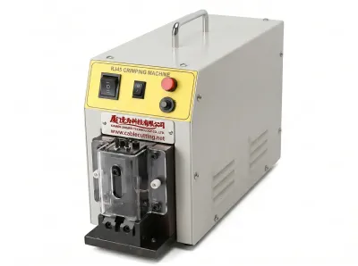 เครื่องจีบหัวคริสตัล RJ45 อัตโนมัติ ผลิตได้ 1800-3000 ชิ้น/ชั่วโมง WPM-PC1