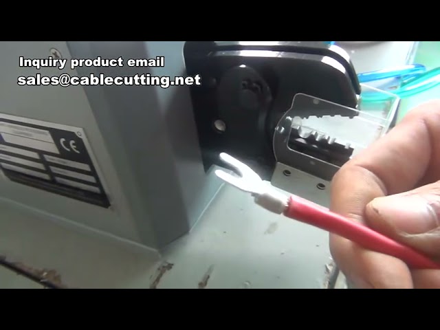 เครื่อง Crimp ขั้วต่อเทอร์มินัลอัตโนมัติ พร้อมฉนวน | เครื่องย้ำขั้วต่อฉนวนคุณภาพสูง