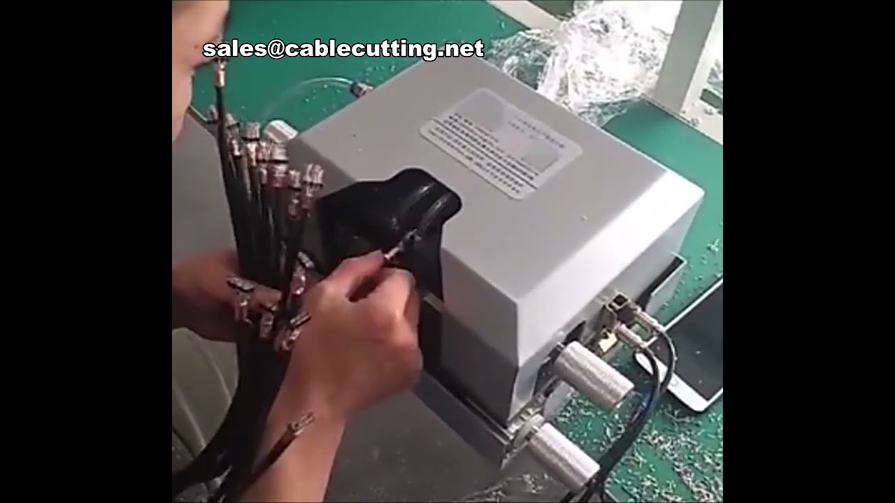 เครื่องลอกฉนวนสายไฟแบบ Multi-Core คู่ขนาน สำหรับงานลอกปลายสายเคเบิลอัตโนมัติ