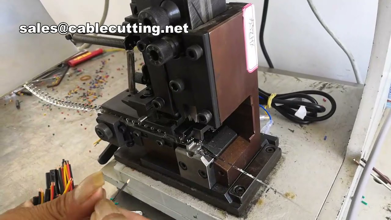 เครื่องย้ำขั้วต่อความแม่นยำสูง พร้อมใบมีด OTP และตะแกรงดัดใบมีด | Terminal Crimping Machine