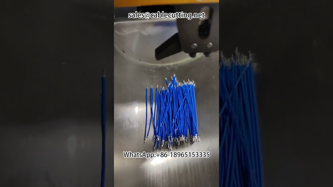เครื่อง crimp สายไฟอัตโนมัติสองหัว #เครื่องปอกสายไฟ #ชุดสายไฟรถยนต์