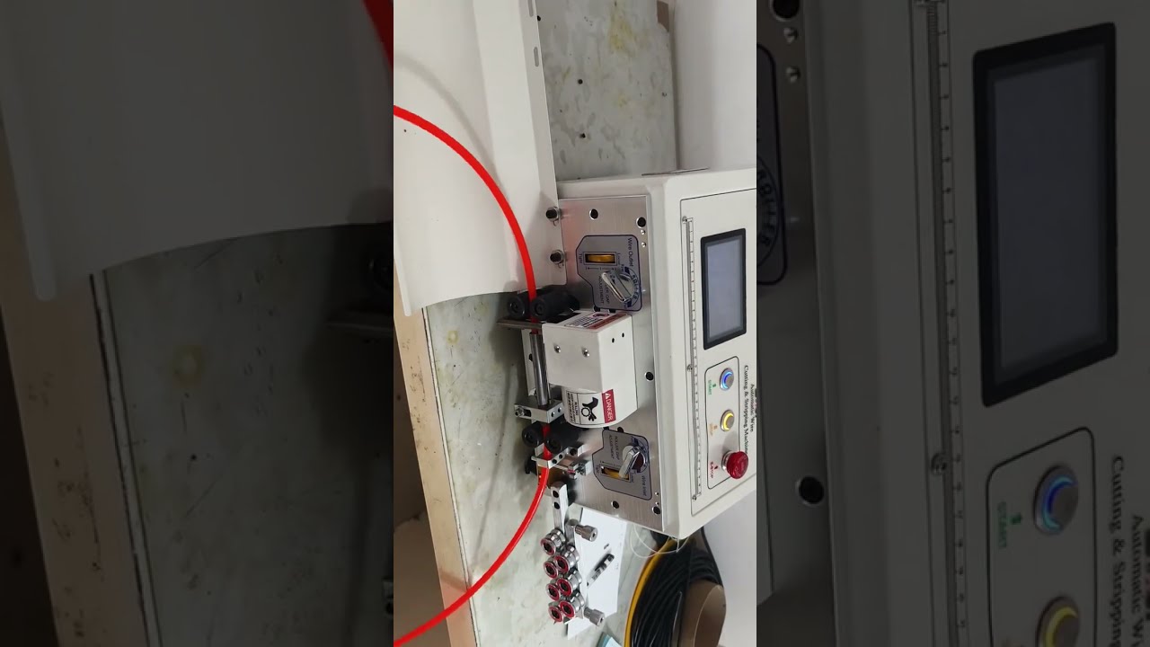 เครื่องลอกสายไฟอัตโนมัติอเนกประสงค์ พร้อมตัดท่อลมได้ #cablewirestrippingmachine
