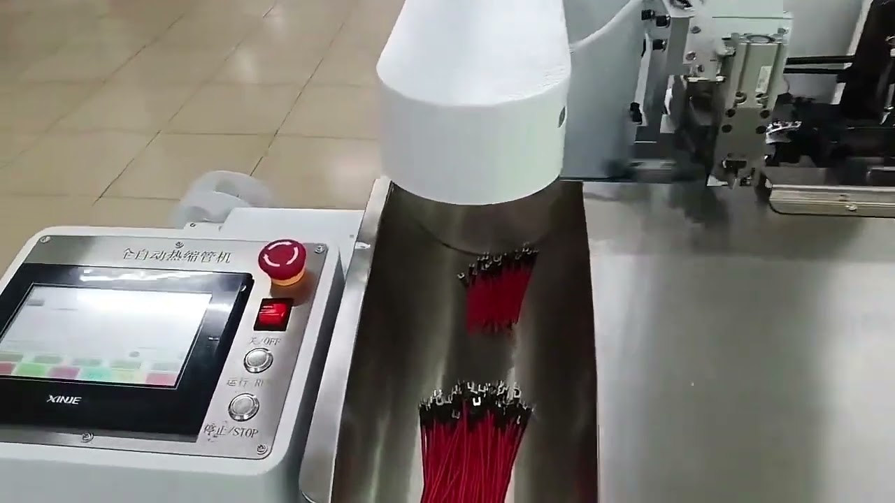 เครื่องสอดท่อหดความร้อนและ Crimp ขั้วต่ออัตโนมัติเต็มรูปแบบ | เพิ่มประสิทธิภาพการผลิตสายไฟ
