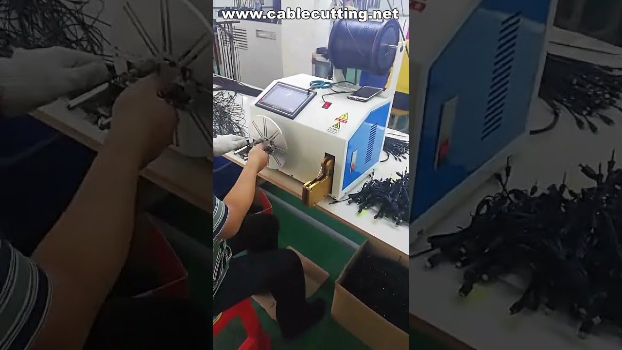 เครื่องมัดสายไฟอัตโนมัติ | เครื่องพันสาย USB และสายเคเบิลหุ้มฉนวน ขนาดกะทัดรัด