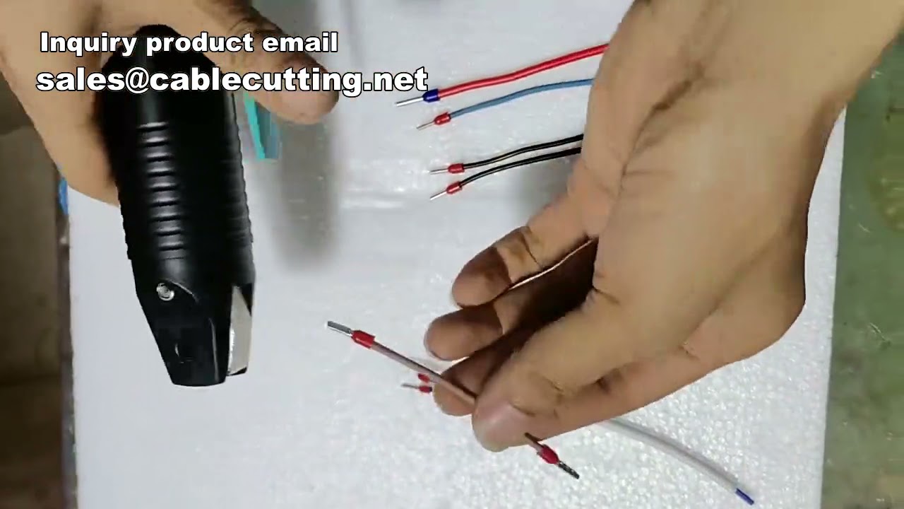 เครื่องมือย้ำขั้วต่อสายไฟแบบพกพา สำหรับขั้วต่อหุ้มฉนวนและขั้วต่อ JST