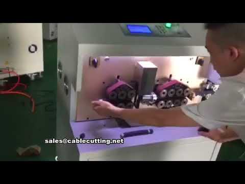 เครื่องตัดปอกสายไฟอัตโนมัติขนาดใหญ่ สำหรับสายไฟสี่เหลี่ยม | ระบบคอมพิวเตอร์ควบคุม