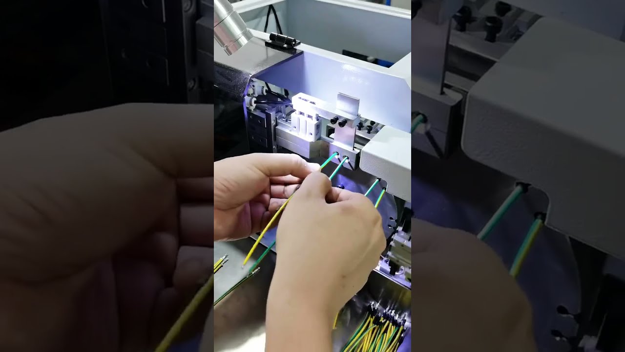 เครื่องยิงความร้อนท่อหด (Heat Shrink Tube) แสดงการทำงานของอุปกรณ์โรงงาน #factory #machine