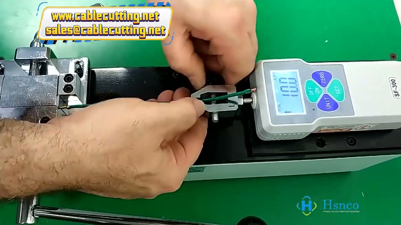 เครื่องทดสอบแรงดึงลวดแบบใช้มือหมุน (Manual Force Stand) สำหรับทดสอบแรงดึงสายไฟ การย้ำขั้วต่อ และแรงดึงปลั๊ก