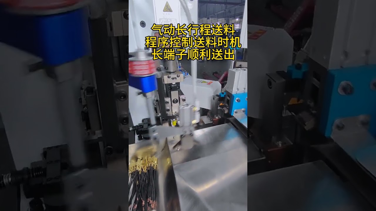 เครื่อง Crimping หัวคู่มาตรฐานยุโรปสำหรับโรงงาน | เครื่องตัดสายไฟอัตโนมัติ #machine #cablewirestrippingmachine #factory