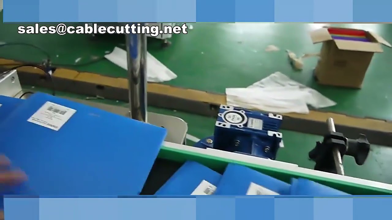 เครื่องติดฉลากอัตโนมัติ PE Tape หยิบจ่ายหน้าเครื่อง ติดสติกเกอร์อัตโนมัติบนกล่อง ถุง โรงงาน