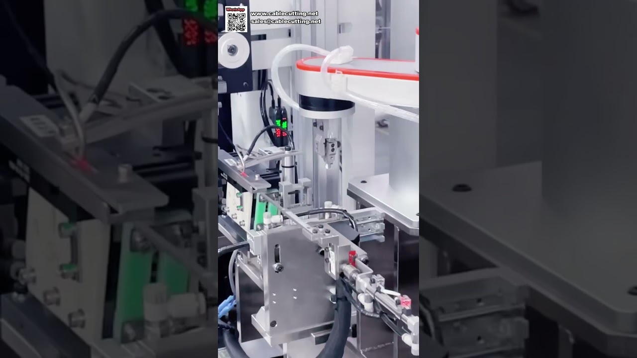 เครื่องจักรป้อนสายไฟอัตโนมัติและย้ำขั้วต่อแบบครบวงจร | Fully Automatic Wire Processing